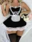 Sexy lingerie made of polyester and lace (including T-pants/apron)