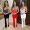 Fashionable women's sleeveless V-neck long dress with rhinestone hot stamping, revealing new legs