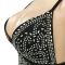 European and American style hot diamond sexy suspender irregular long skirt dress