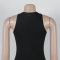 European and American hot stamping hollow hip elastic sleeveless jumpsuit