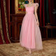 New suspender solid color dress long skirt
