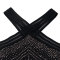 Hot stamping hollow splicing elastic hip hugging jumpsuit shorts