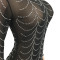 Fashionable New Product Sexy Nightclub Hot Diamond Mesh Transparent Long Sleeve Dress