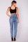 Broken hole slim fit women's jeans, long pants, women's pants, small leg pants