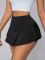 Ladies' sexy solid color short skirt, high waist skirt, mini skirt, pants skirt