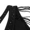 Hot stamping single shoulder hollow bead decoration hip dress