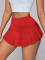 Ladies' sexy solid color short skirt, high waist skirt, mini skirt, pants skirt