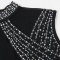Hot stamping perspective splicing sleeveless elastic slim fitting jumpsuit shorts