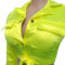 Solid color women's fluorescent fashion set two-piece set