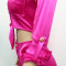 Solid color women's fluorescent fashion set two-piece set