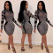 Women's Fashion Hot Diamond Nightclub Dress Women's Dress