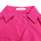 New Fashionable Collar Long Sleeve High Waist Style Folded Solid Color African Dress
