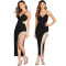 Women's fashion rhinestone sexy suspender nightclub dress dress