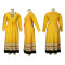 Comes with a belt, color blocked striped hem, long and elegant plus size dress