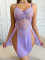 Sexy lingerie lace perspective seduction nightgown thong two-piece set