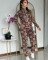 Autumn new fashion casual printed two-piece set
