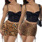 Super elastic sexy girl nightclub hip hugging mini skirt