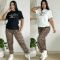 Autumn fashion classic commuting embroidery women's two-piece set