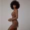 Hot selling women's sequined rhinestone sexy semi transparent long sleeved short dress
