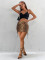 Super elastic sexy girl nightclub hip hugging mini skirt