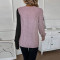 Fashionable casual style spliced lantern sleeves, cuffs, buttons, decorative top
