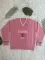 Winter new sweater knitted sweater embroidered V-neck top