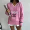 Winter new sweater knitted sweater embroidered V-neck top