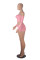 Fashionable and sexy long sleeved women's one shoulder slim fit short two-piece set