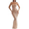 Hot selling women's shiny diamond sexy suspender mermaid long dress