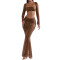 Hot selling women's sexy rhinestone top mermaid skirt dress set