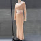 Hot selling women's sexy rhinestone top mermaid skirt dress set