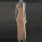 Hot selling women's shiny diamond sexy suspender mermaid long dress