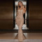 Hot selling women's shiny diamond sexy suspender mermaid long dress