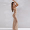 Hot selling women's shiny diamond sexy suspender mermaid long dress
