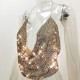 European and American nightclub party hot selling sexy colorful diamond suspender bellyband top
