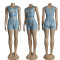 New fashionable and sexy backless sleeveless vest shorts set