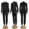 New autumn and winter fashion embroidery zipper sports two-piece set