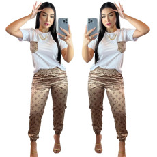 Fashionable casual pants, ankle tied loose pants, and trendy pants set