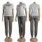 Autumn and winter new casual short sleeved top and pants set