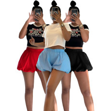 Double layer Bubble Puffy Elastic Band Shorts Bubble Baddie Shorts