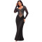 Fashion women's rhinestone solid color long sleeved dress new