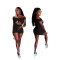 Sexy hollow jumpsuit fashionable one shoulder solid color women