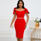 Elegant banquet dress with three-dimensional floral charm and socialite temperament, including hip hugging cross-border dress  4COLOR