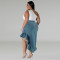 Wholesale source of plus size women's clothing, new denim fit long skirt