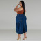 Large size women's clothing new denim wholesale source, medium and long skirts source