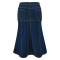 Large size women's new denim casual long skirt