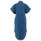 Large size women's new denim short sleeved button mid length wide dress