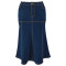 Large size women's new denim casual long skirt