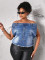 Versatile slim fit jacket, vest top, one shoulder T-shirt top, denim jacket