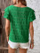 Spring and summer new round neck double ruffle sleeves casual top for women